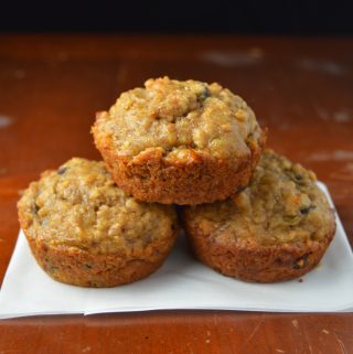 Peanut Butter and Banana Chocolate Chip Muffins