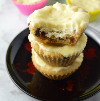 Individual sized cheesecakes with a chocolate chip cookie base. Can you think of a better combination?