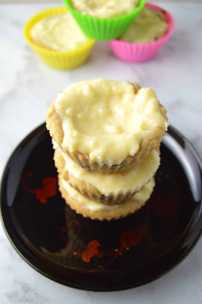 Individual sized cheesecakes with a chocolate chip cookie base. Can you think of a better combination?