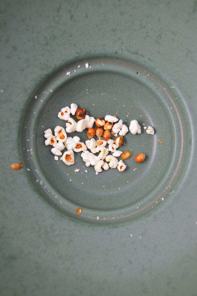 Coconut Oil and Himalayan Salt Popcorn is a quick and easy snack recipe. Perfect for movie night.