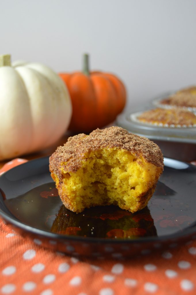 This is fall in a muffin: pumpkin and snickerdoodle mixed into one. So easy to make!