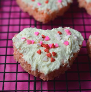 Super simple Rice Krispies Hearts make the perfect last minute Valentine's Day treat!