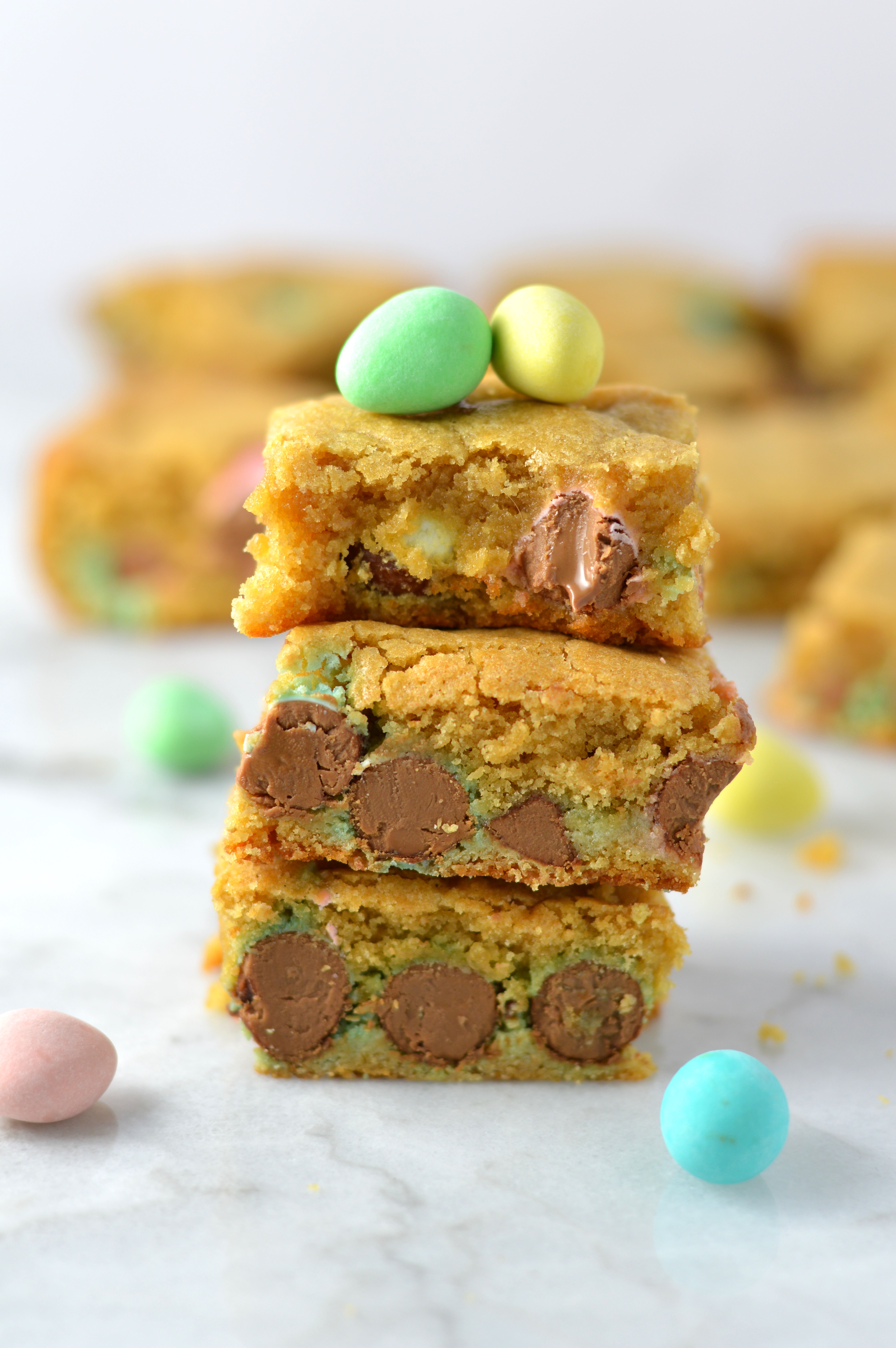 Super easy Mini Egg blondies make the best last minute treat for Easter.