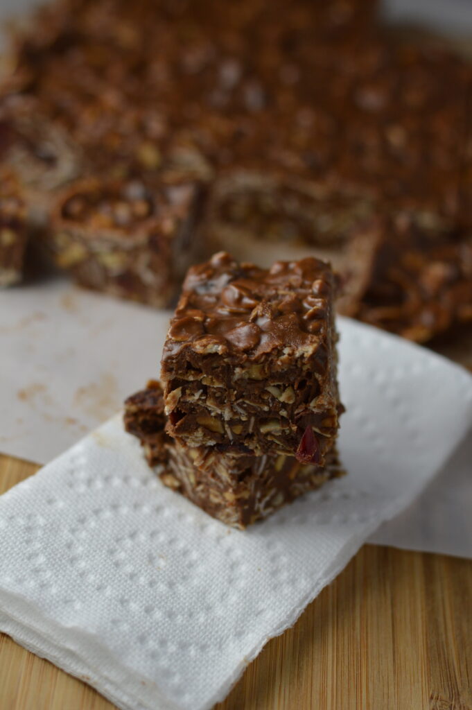 Peanut Butter Oats and Cranberry Fudge