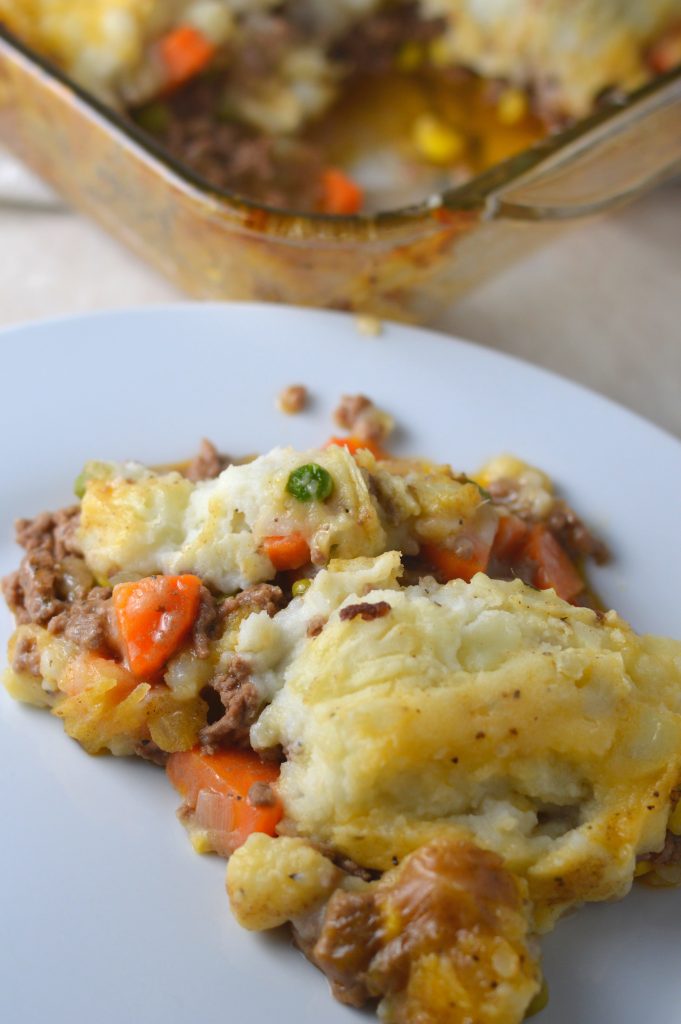 A classic shepherd's pie recipe made with ground beef. Tastes just like my father made, and his grandmother before him.