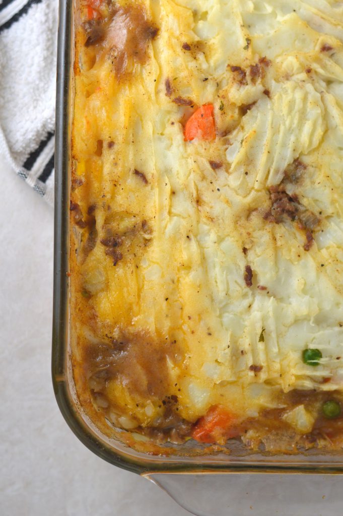 A classic shepherd's pie recipe made with ground beef. Tastes just like my father made, and his grandmother before him.