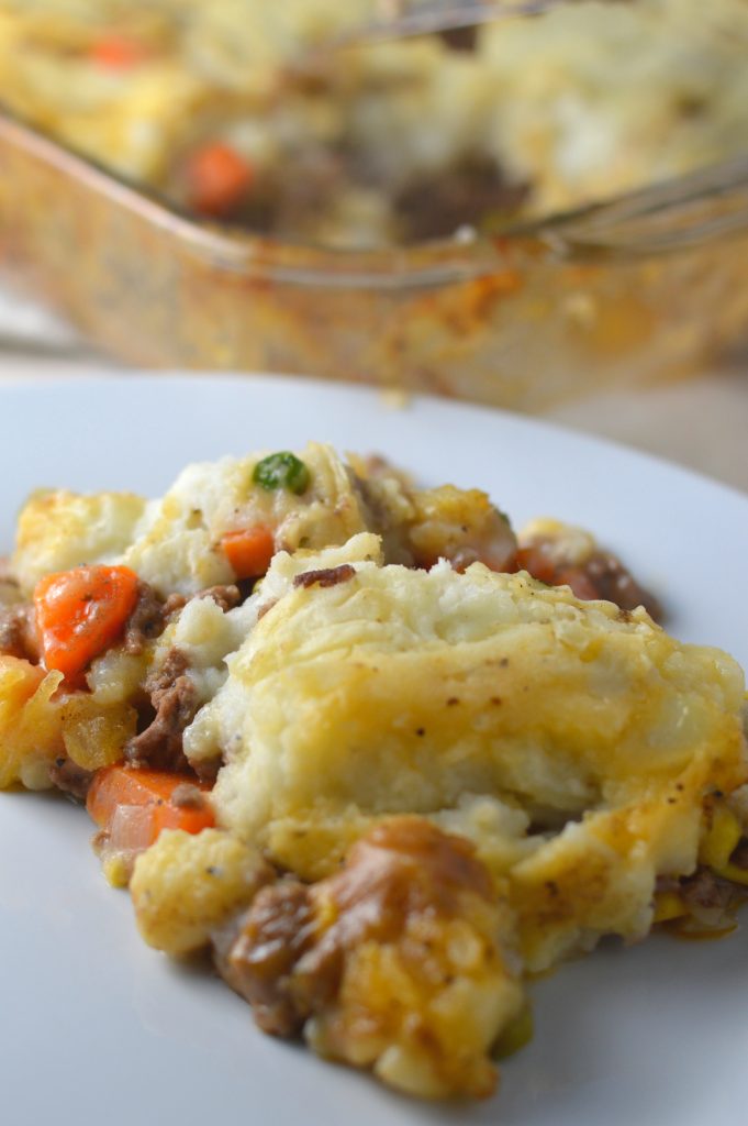 A classic shepherd's pie recipe made with ground beef. Tastes just like my father made, and his grandmother before him.