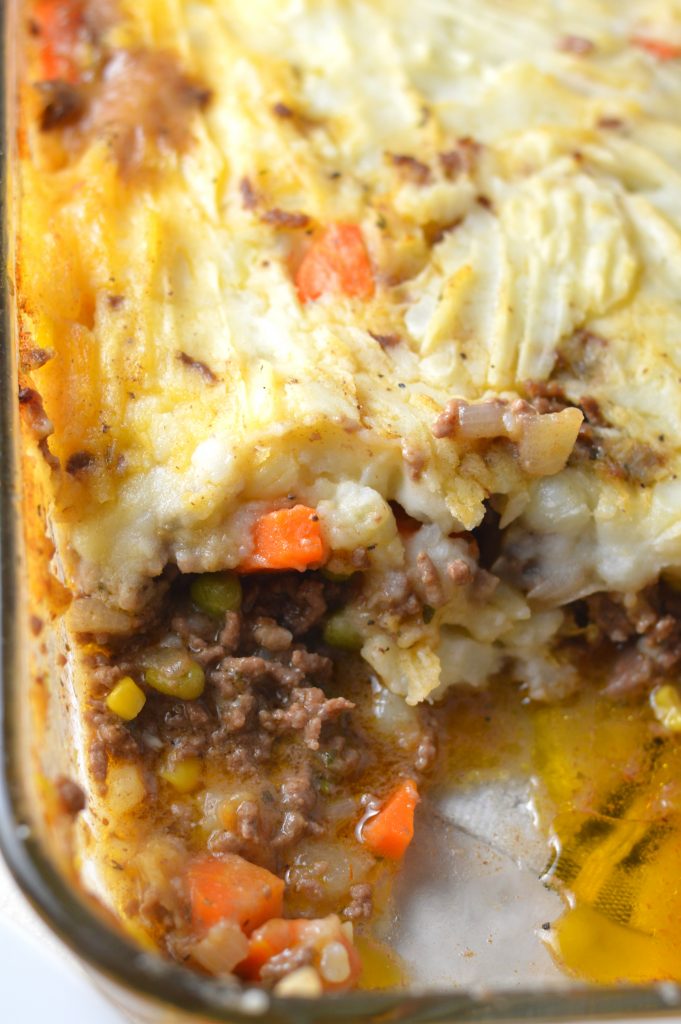 A classic shepherd's pie recipe made with ground beef. Tastes just like my father made, and his grandmother before him.