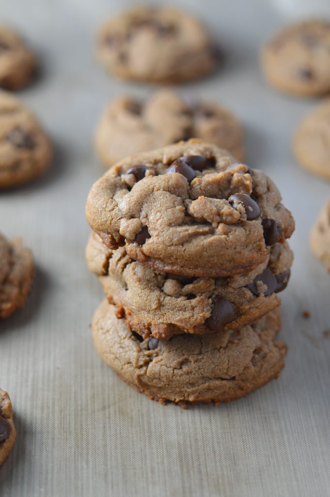 Chewy Nutella Chocolate Chip Cookies. Super soft and easy to make, this is the only Nutella Cookie recipe you will ever need.