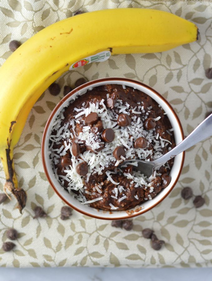 Banana Coconut Mocha Oatmeal