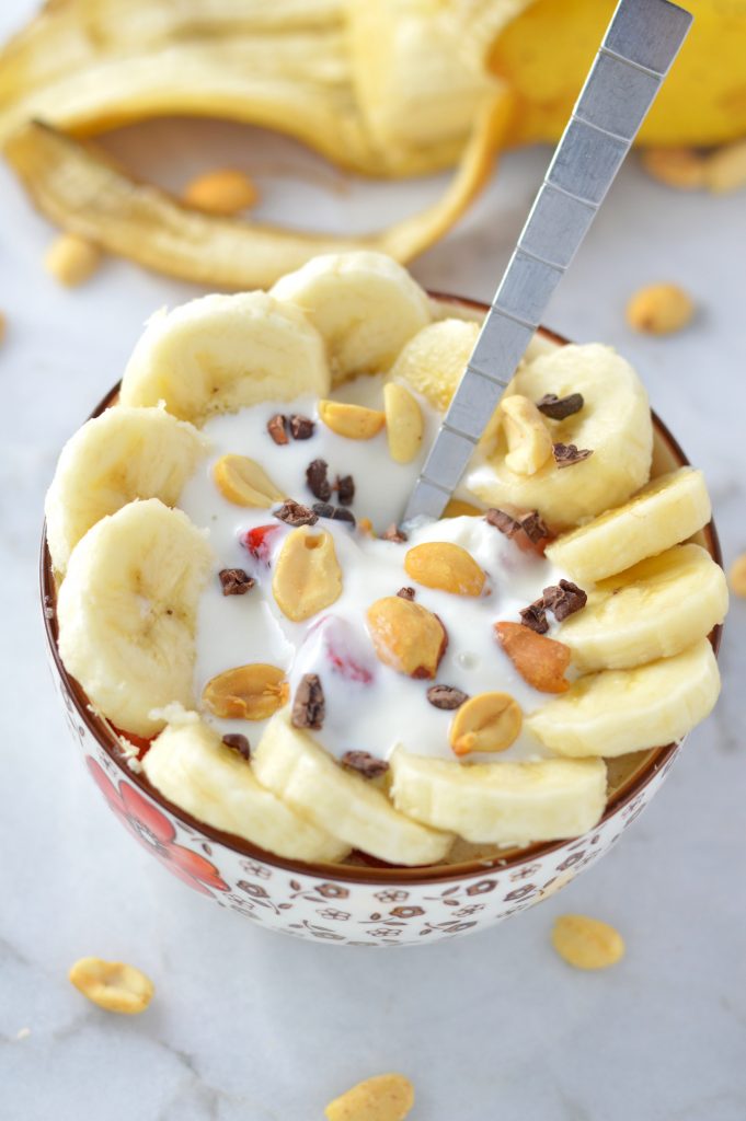 Banana Split Cream of Wheat is like having dessert for breakfast. This recipe is ready in no time, and can satisfy your morning sweet tooth.