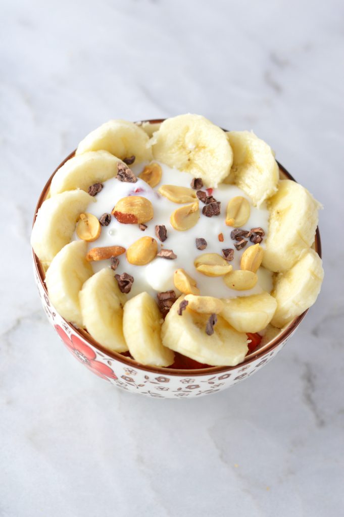 Banana Split Cream of Wheat is like having dessert for breakfast. This recipe is ready in no time, and can satisfy your morning sweet tooth.