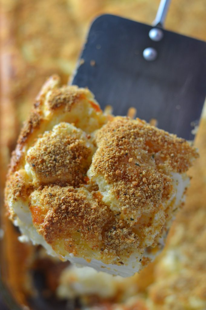 This Egg and Cauliflower Casserole is made with cheese and topped with breadcrumbs, this recipe has been passed down to me by my grandmother.