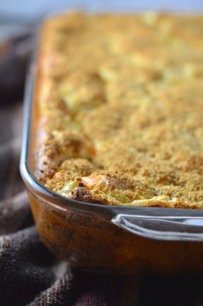 This Egg and Cauliflower Casserole is made with cheese and topped with breadcrumbs, this recipe has been passed down to me by my grandmother.