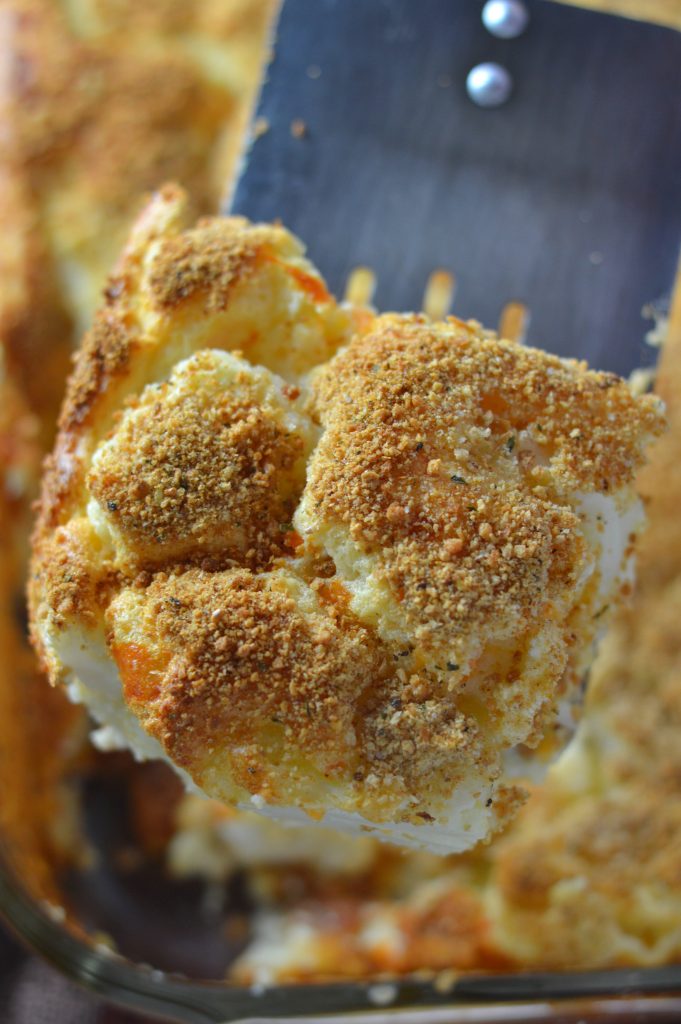 This Egg and Cauliflower Casserole is made with cheese and topped with breadcrumbs, this recipe has been passed down to me by my grandmother.