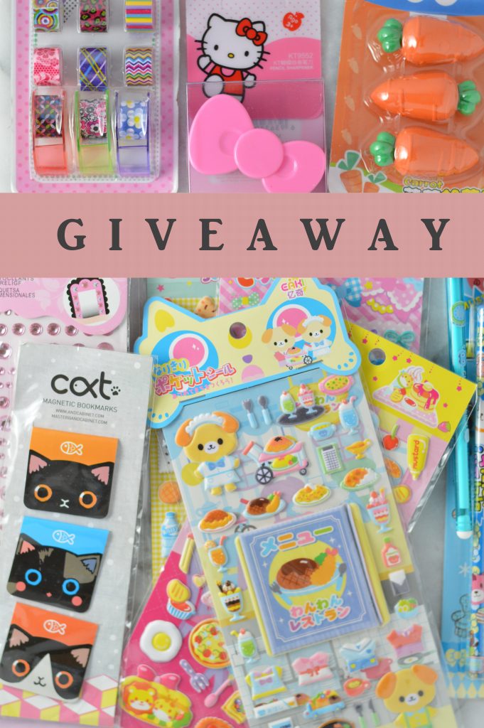 Enter this Blippo Surprise Kawaii Stationery Bag Giveaway for a chance to win some stationary just in time for back to school.