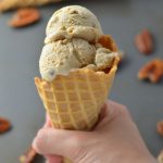 This old fashioned Butter Pecan Ice Cream recipe is one of my favourites. So rich and creamy, made in a cuisinart ice cream maker.