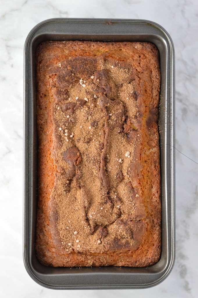  This moist Snickerdoodle Apple Bread is such an easy recipe to whip up on the weekend. Works as a grab and go breakfast, or a sweet snack idea.