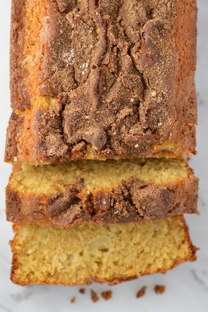  This moist Snickerdoodle Apple Bread is such an easy recipe to whip up on the weekend. Works as a grab and go breakfast, or a sweet snack idea.