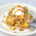 Ginger Peach Baked Oatmeal