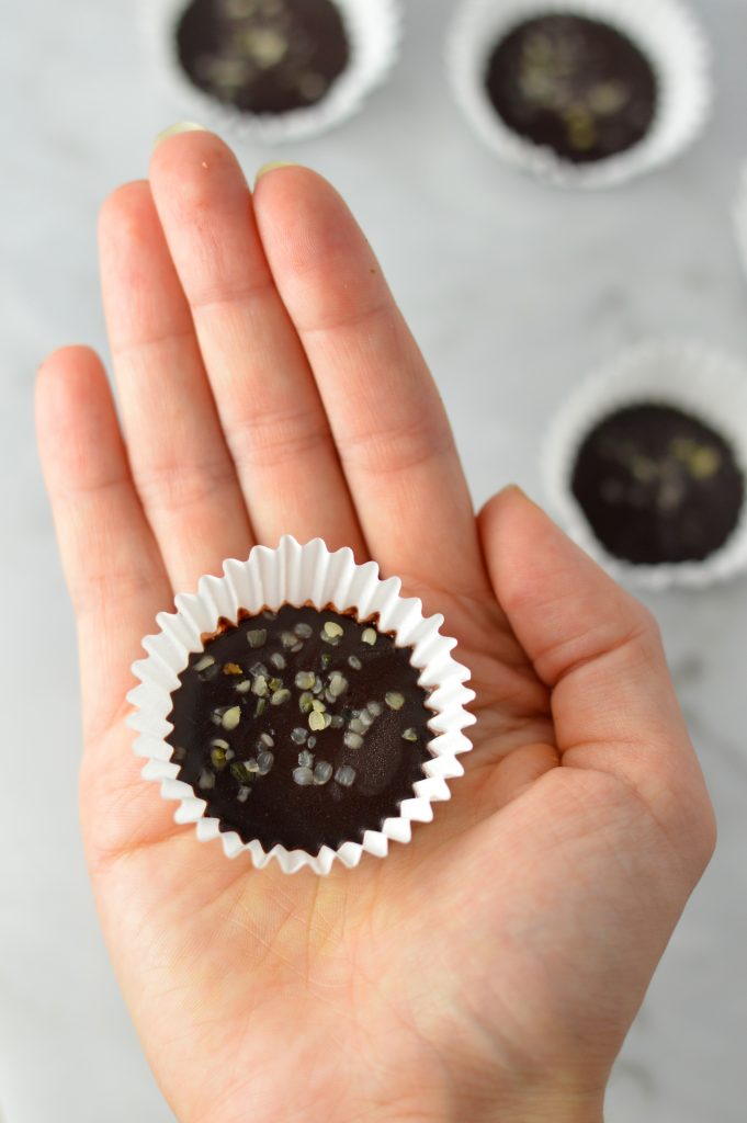 This Hemp Heart Fudge Bites recipe is so quick and easy to whip up. Made with only 4 ingredients, this is vegan and gluten free. 