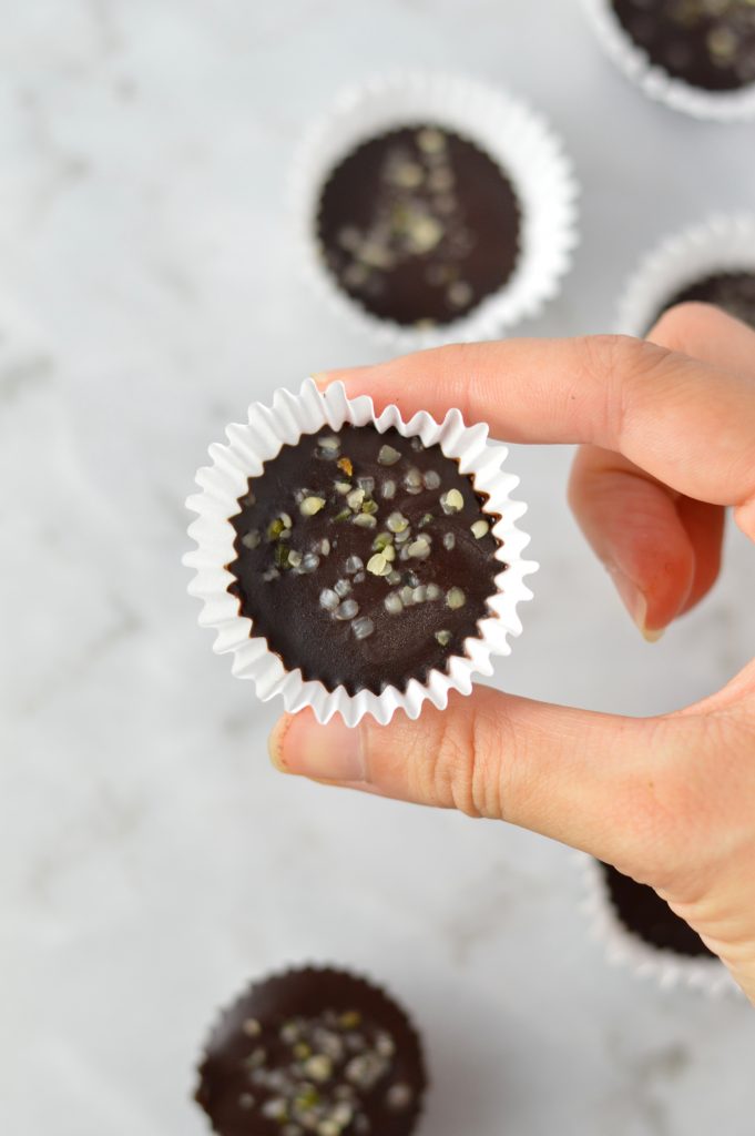 This Hemp Heart Fudge Bites recipe is so quick and easy to whip up. Made with only 4 ingredients, this is vegan and gluten free. 