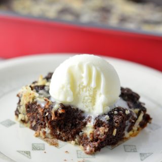 Leftover Brownie Bread Pudding