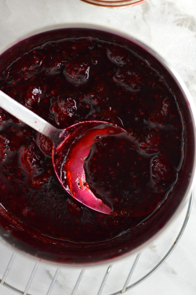  Easy Blackberry Sauce recipe, perfect for topping your waffles, ice cream, pancakes.. or just eating with a spoon! Made special with peppermint vodka.