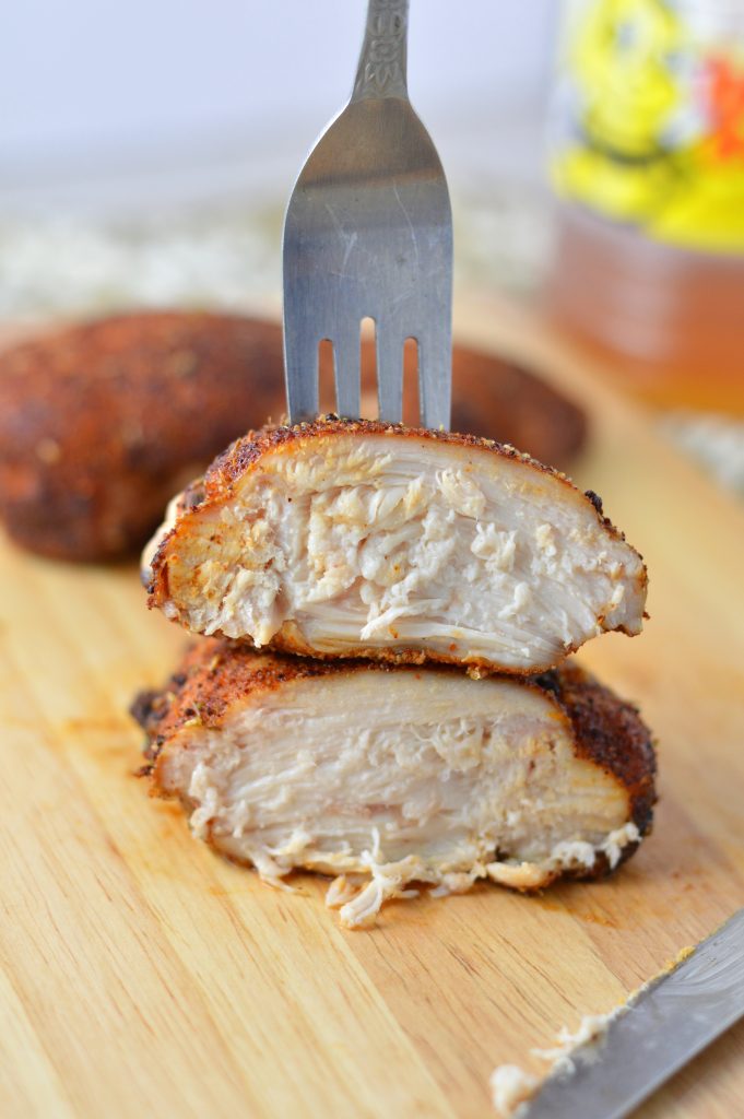  Baked Spicy Honey Chipotle Chicken is a nice and easy chicken recipe without all of the fuss. So juicy and tender, this makes a great weeknight meal.