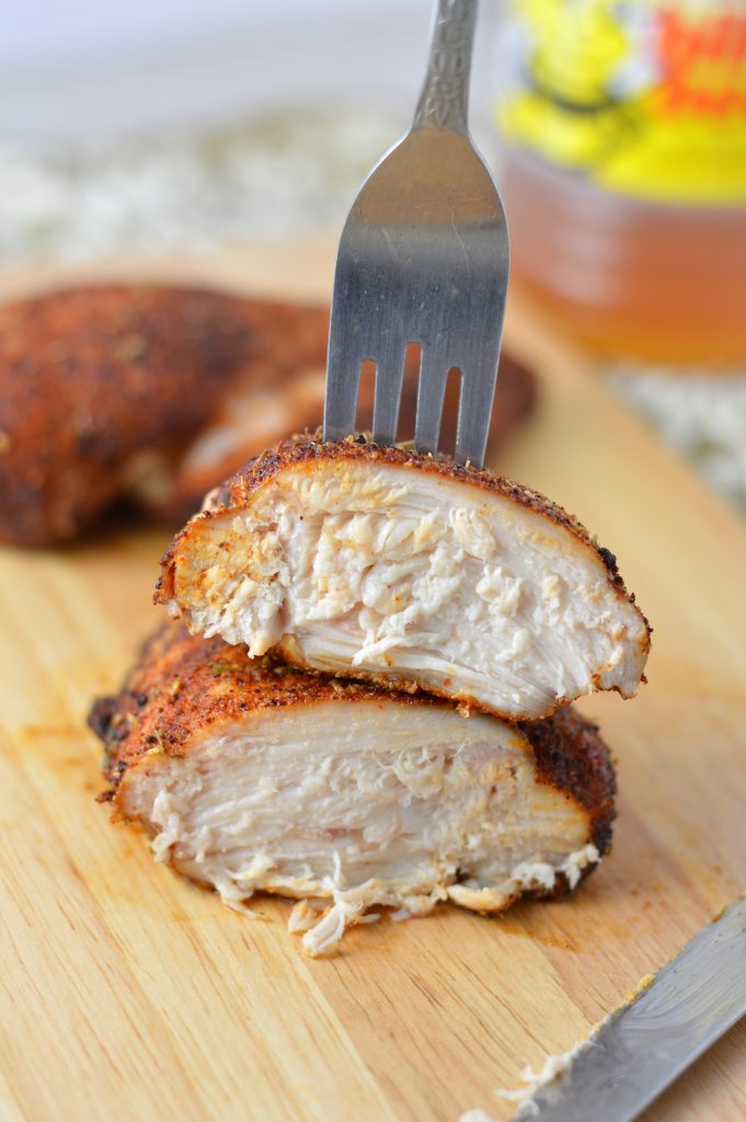  Baked Spicy Honey Chipotle Chicken is a nice and easy chicken recipe without all of the fuss. So juicy and tender, this makes a great weeknight meal.