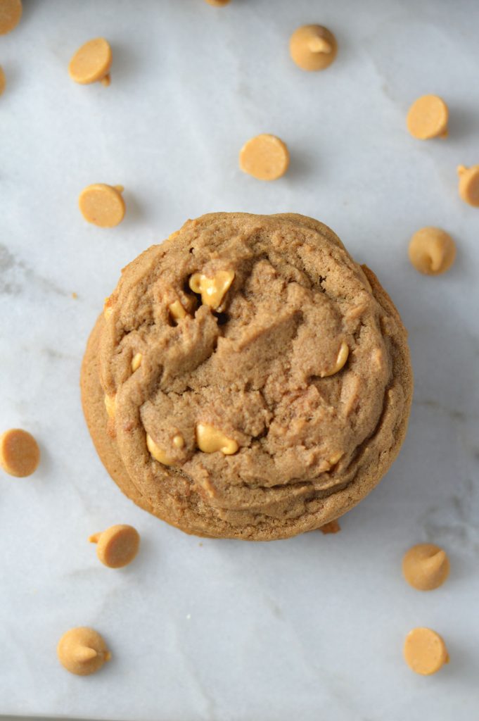 These super soft and fudgy Nutella Peanut Butter Chip Cookies are easy to make, and ready in 15 minutes.