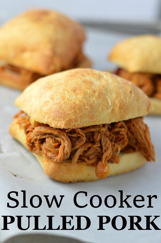 Easy Slow Cooker Pulled Pork recipe is perfect for a weekday dinner. Made with pork tenderloin and kidney beans.