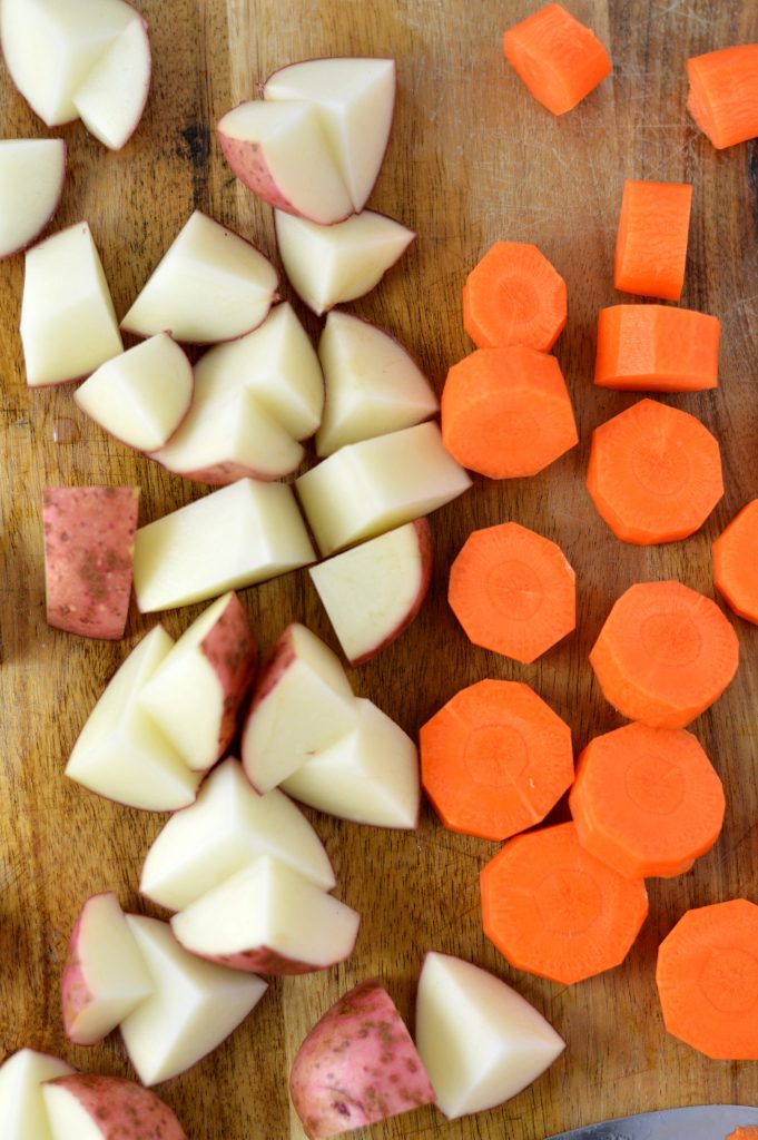 This Roasted Potatoes, Carrots and Beets recipe is the perfect way to roast your root vegetables. Seasoned with balsamic vinegar and rosemary.