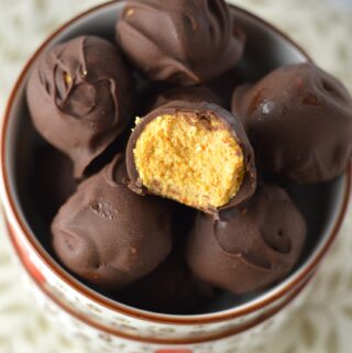 Vegan Coconut Flour Pumpkin Truffles