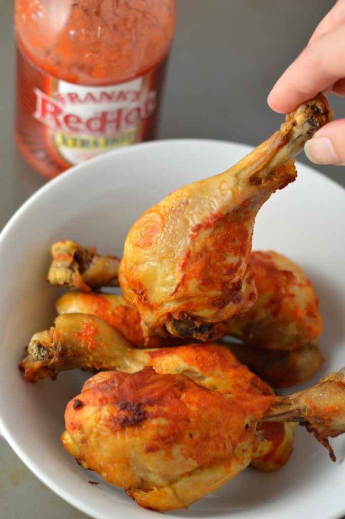 These Crockpot Spicy Chicken Drumsticks are the perfect quick and easy weeknight dinner idea. Just toss everything in your slow cooker kind of recipe.