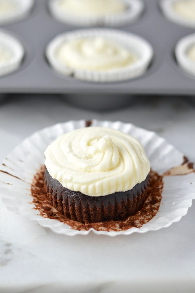 Simple Vegan Chocolate Cupcakes with Vanilla Buttercream recipe that tastes just as good as your regular cupcake. Dense and fudgy, this makes an easy and tasty dessert.