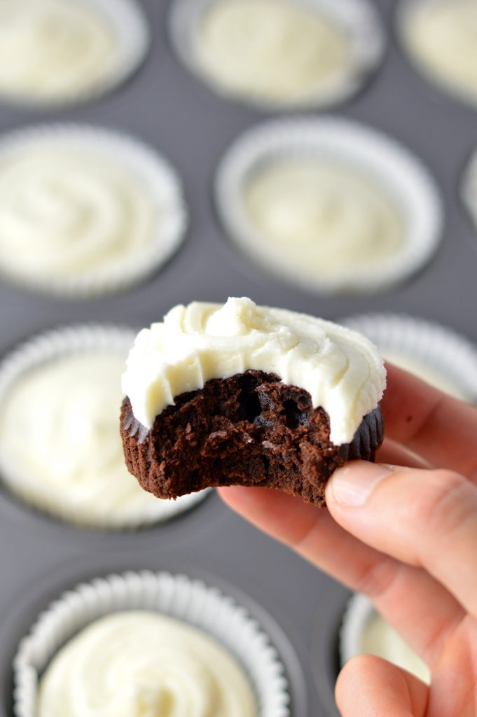 Simple Vegan Chocolate Cupcakes with Vanilla Buttercream recipe that tastes just as good as your regular cupcake. Dense and fudgy, this makes an easy and tasty dessert.