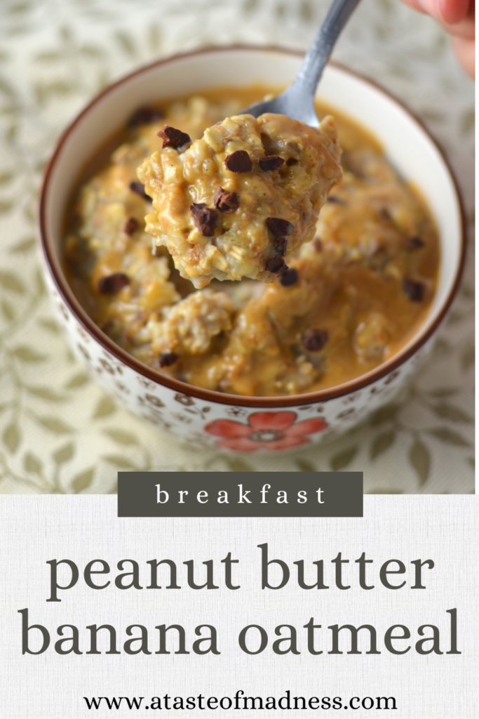 Peanut Butter and Banana Oatmeal