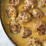 This Easy Meatballs in Dijon Gravy recipe is the perfect quick and simple weeknight dinner idea. The mustard sauce brings this dish to the next level!