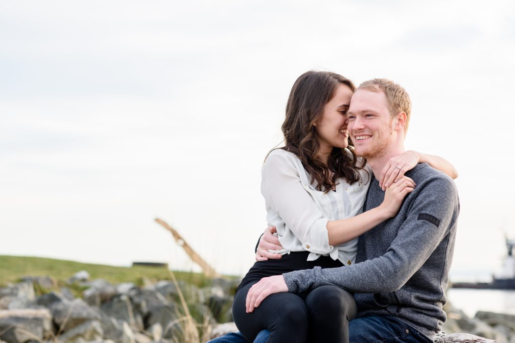 Engagement Photo shoot with Marla Jenkins Photography at Gary Point Park in Richmond, British Columbia. Just outside of Vancouver, Canada.