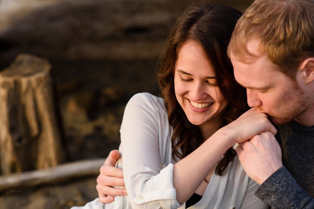 Engagement Photo shoot with Marla Jenkins Photography at Gary Point Park in Richmond, British Columbia. Just outside of Vancouver, Canada.