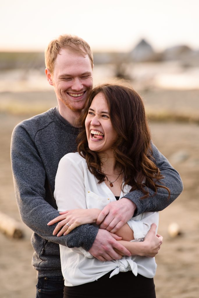 Engagement Photo shoot with Marla Jenkins Photography at Gary Point Park in Richmond, British Columbia. Just outside of Vancouver, Canada.