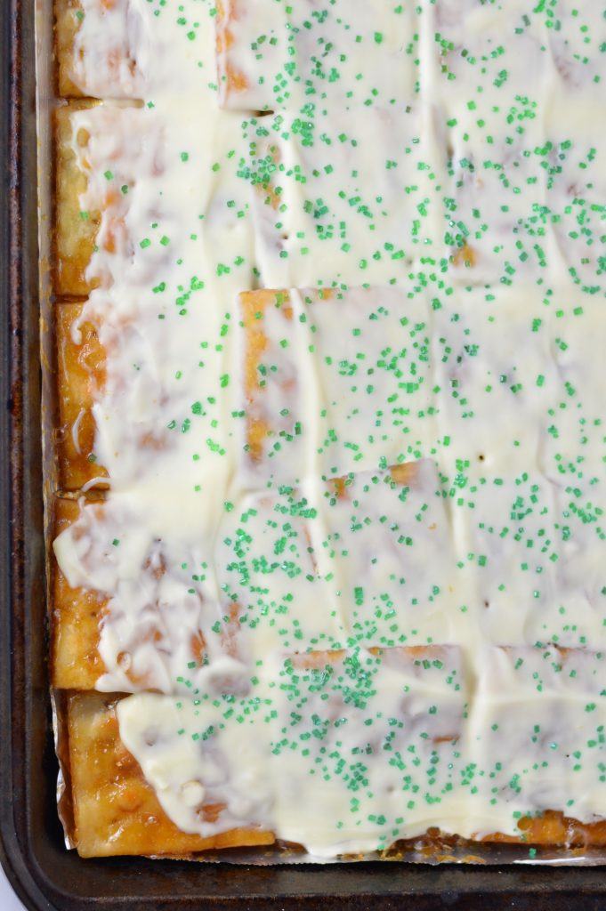  This St Patrick's Day White Chocolate Saltine Cracker Toffee recipe is so easy to make and so addictive to eat. The perfect snack or quick dessert for your March celebrations.