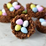 Easy Weetabix Chocolate Nests recipe is the perfect no bake snack to make for Easter. This dessert is made with only 4 ingredients.