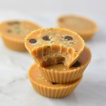 Easy Peanut Butter Chocolate Chip Hemp Heart Cups recipe. Made with only 5 ingredients, this makes a great snack idea to satisfy your sweet tooth.