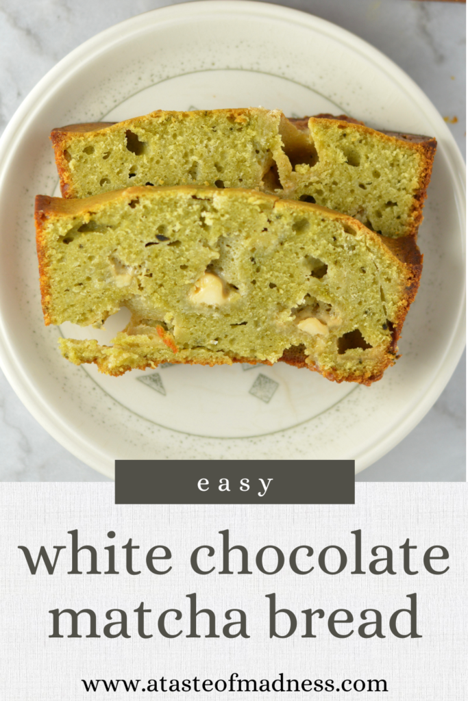 White Chocolate Matcha Bread