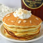 Fluffy and healthy Banana Pancakes recipe that are super easy to make. This quick breakfast idea uses 2 ripe bananas and ingredients you already have in the pantry.