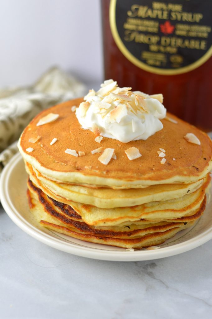 Fluffy and healthy Banana Pancakes recipe that are super easy to make. This quick breakfast idea uses 2 ripe bananas and ingredients you already have in the pantry.