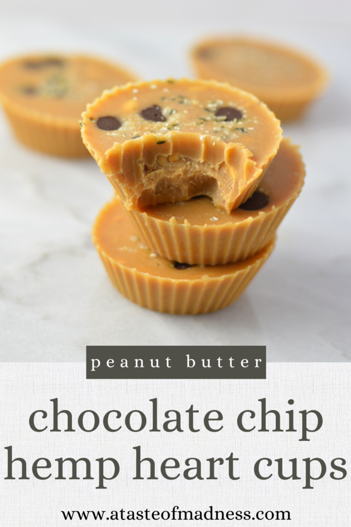 Peanut Butter Chocolate Chip Hemp Heart Cups