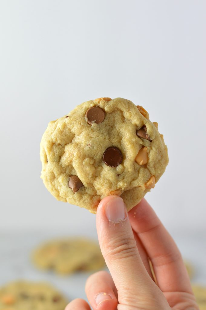 Chewy Butterscotch and Chocolate Chip Cookies recipe that is quick and easy to make. This is a great nut free snack to take to work or school.